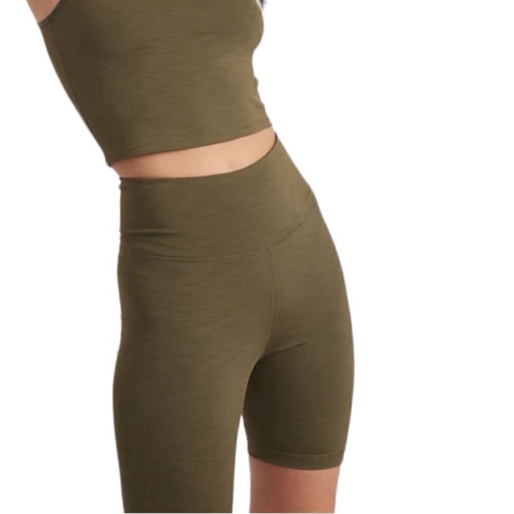 Marine Layer Studio Bike Shorts in Olive S